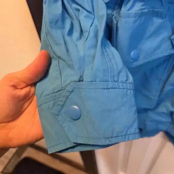 J.Crew Women's Blue Hooded Lightweight Jacket XL NWOT - Picture 5 of 9